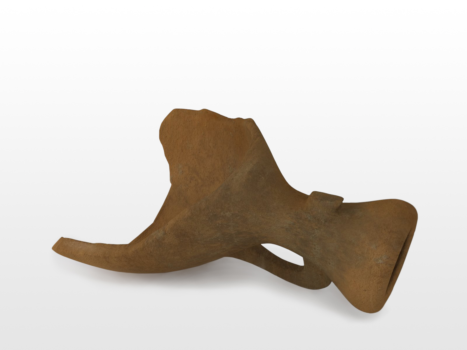 rendering 3D reperto archeologico vaso, Museo di Santa Giulia Brescia