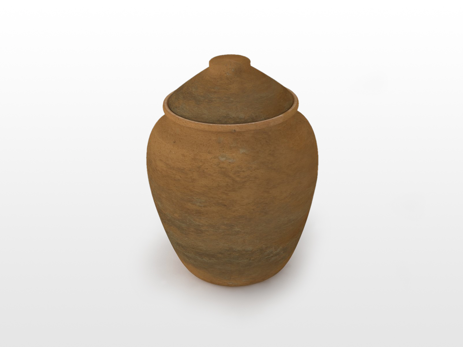 rendering 3D reperto archeologico vaso con coperchio, Museo di Santa Giulia Brescia
