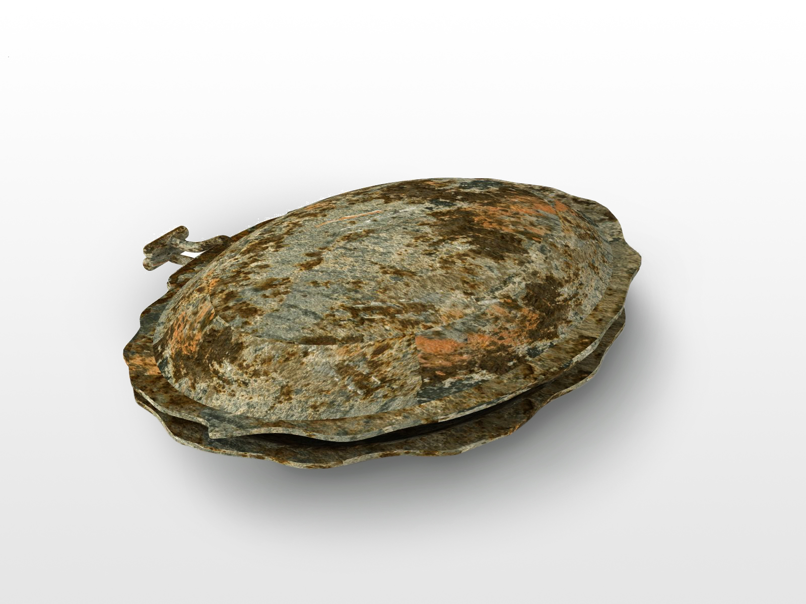 rendering 3D reperto archeologico contenitore, Museo di Santa Giulia Brescia