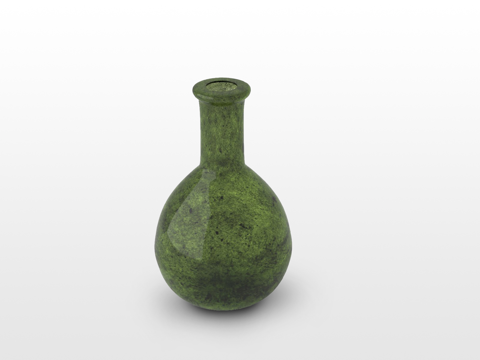rendering 3D reperto archeologico vaso tondo con collo alto, Museo di Santa Giulia Brescia