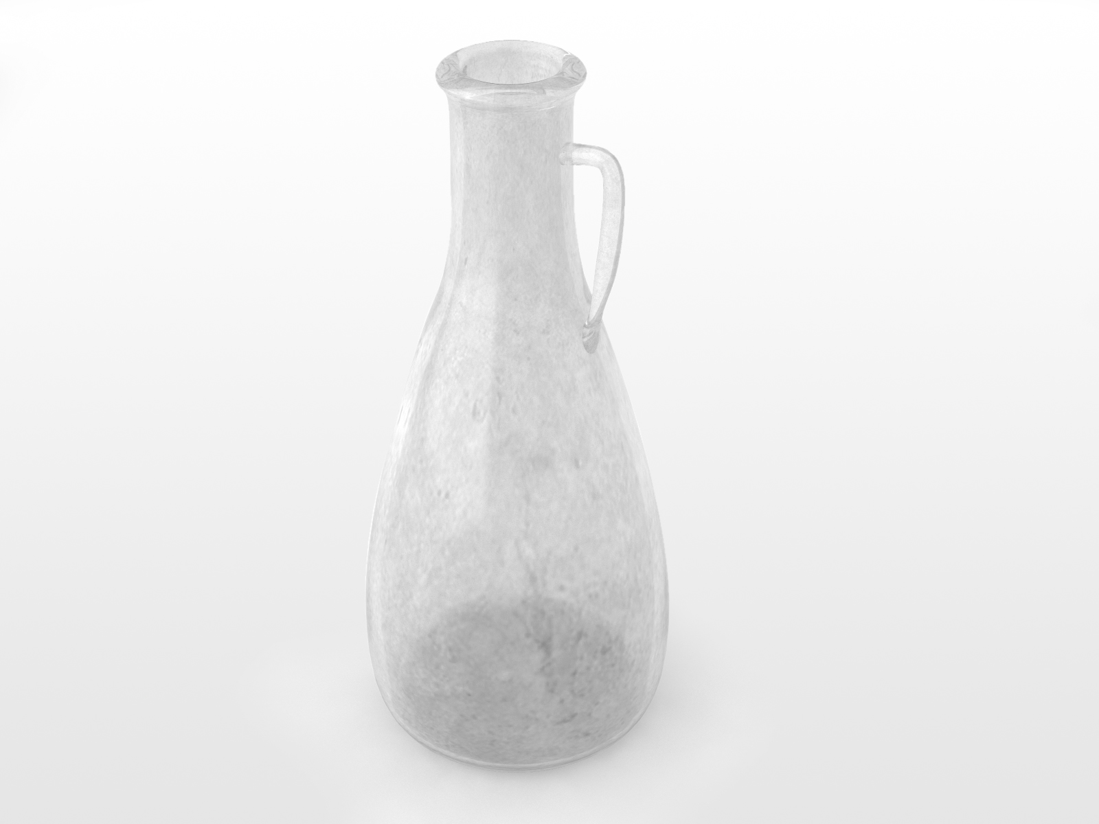 rendering 3D reperto archeologico vaso trasparente, Museo di Santa Giulia Brescia